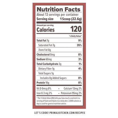 Primal Kitchen Matcha Collagen Keto Latte Powder, Sugar-Free Collagen Peptides, 9.33 Ounces