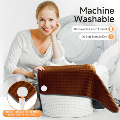 17"x33" Heating Pad for Back Pain Relief, Extra Large Electric Heat Pads