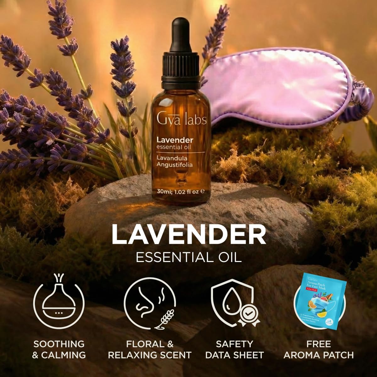 100% Pure Lavender Essential Oil for Skin & Diffuser - 4 Fl Oz
