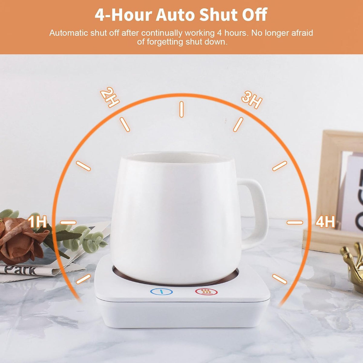 VOBAGA Mug Warmer& Coffee Mug Warmer for Office Desk