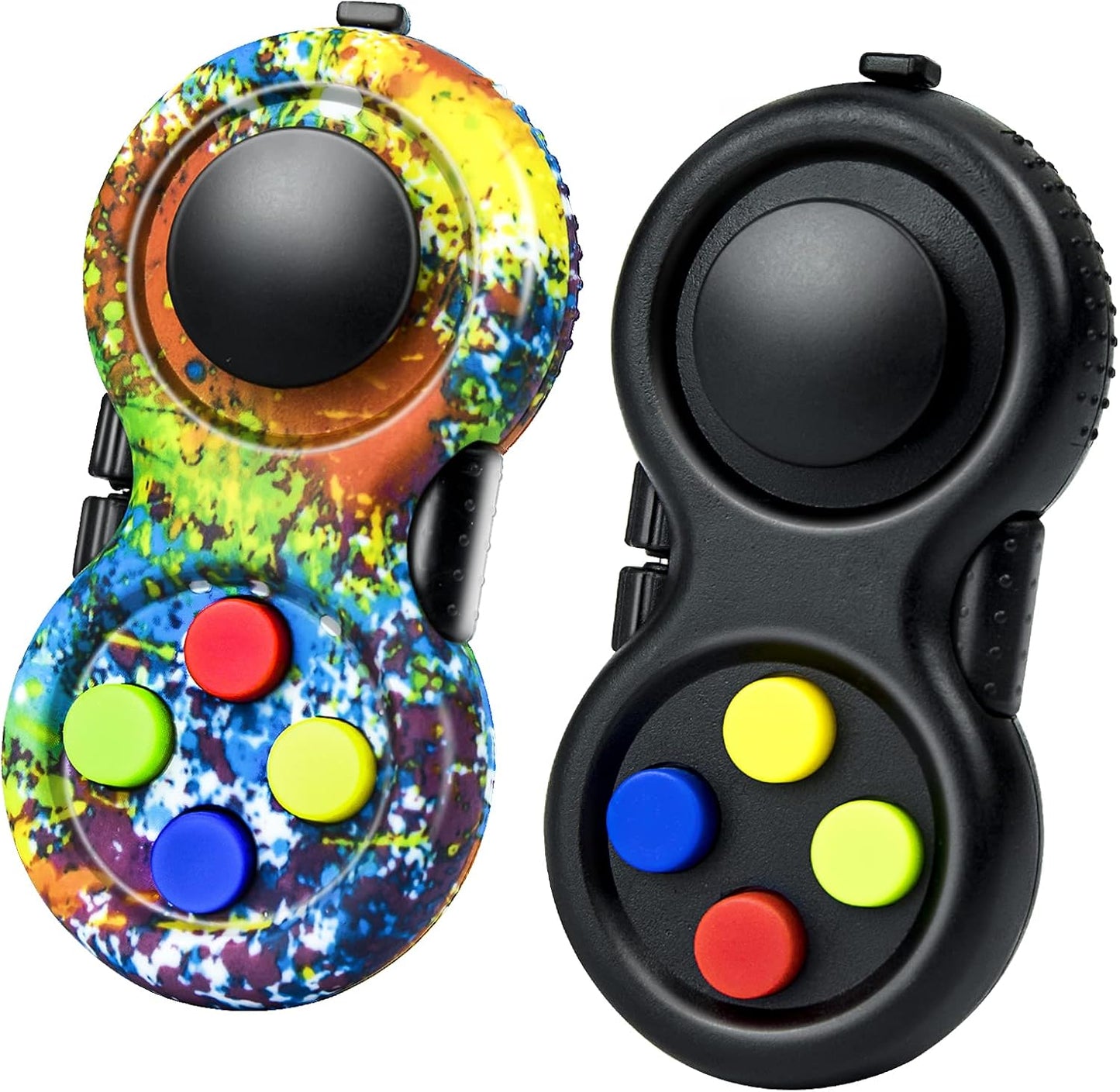 Original Fidget Toy Game, Rubberized Classical Controller Fidget Concentration Toy with 8-Fidget Functions and Lanyard - Excellent for Relieving Stress and Anxiety