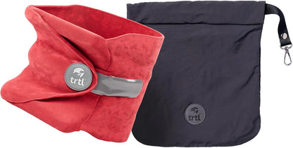 Trtl Pillow - Scientifically Proven Neck Support Travel Pillow for Airplanes - Lightweight and Machine Washable - Ergonomic Design for Traveling on Cars and Trains - Black