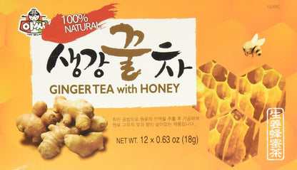 Instant Ginger Tea with Honey, 12 bags x 0.63oz (2 Packs)