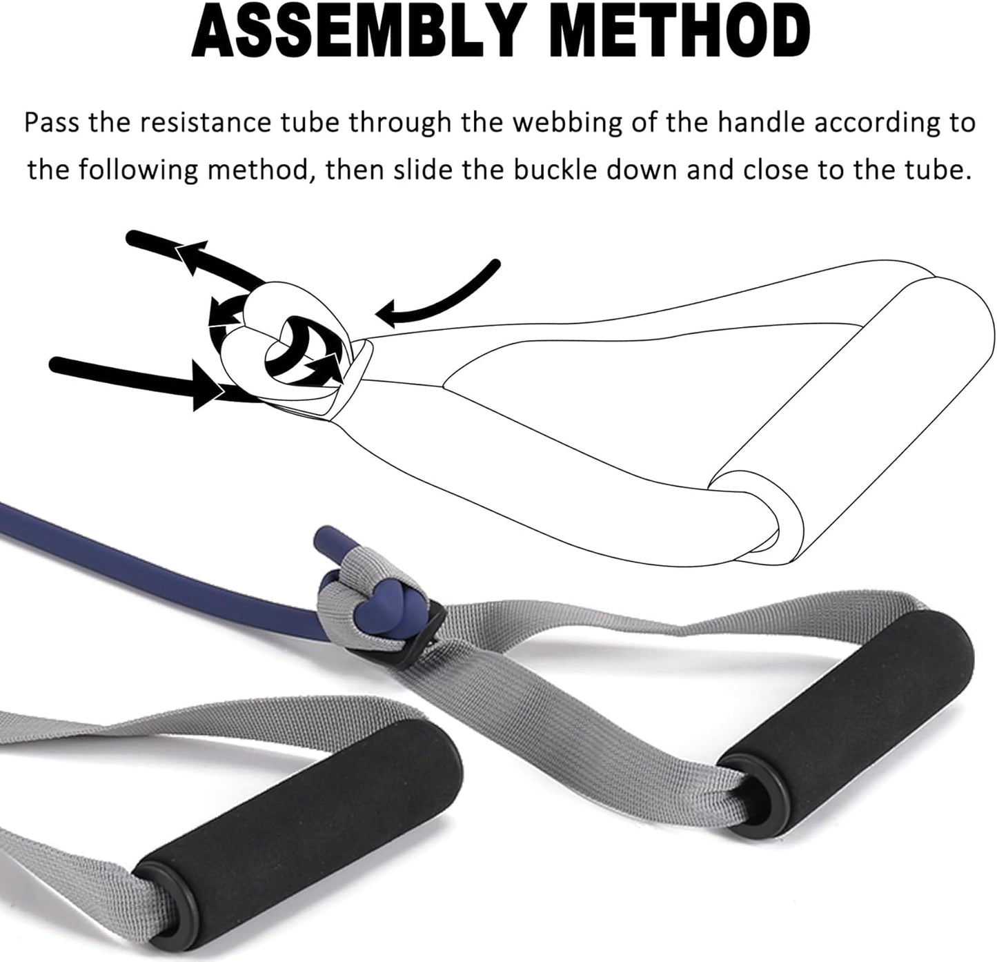 Resistance Bands for Physical Therapy, Bands for Working Out, Latex Free Elastic and Exercise Bands Set for Stretching, Suitable for Rehab, Yoga, Pilates, Gym, Home Exercise