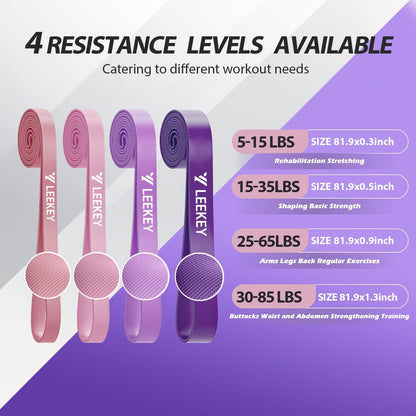 Resistance Bands for Pull Up Assist, Stretch Bands & Exercise Workout Set