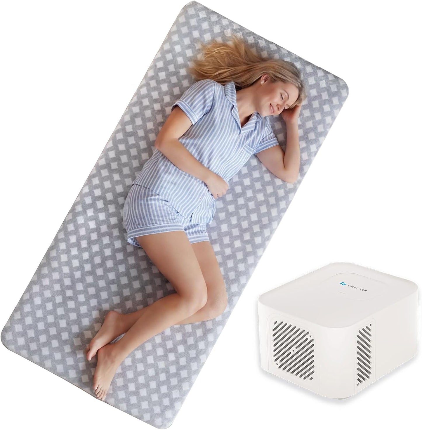 All-Night Water Cooling Mattress Pad, Continuous Bed Cooling System, Cooling Mattress Topper Perfect for Hot Sleepers. Twin Size (35" W x 70" L)