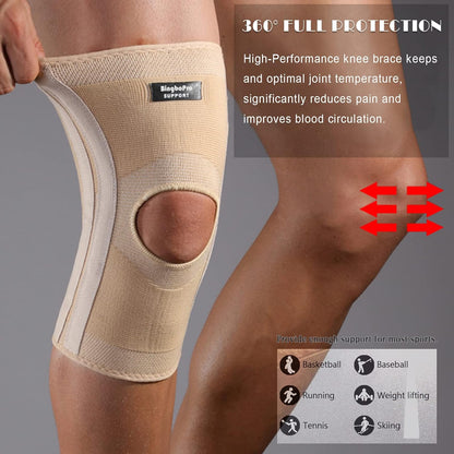 Professional Knee Brace With Stabilizer For Men Women,Compression Knee Sleeve Support Brace for Pain Relief, Fast Recovery,Meniscus Tear,ACL,MCL,Arthritis,Running,Sport Protection