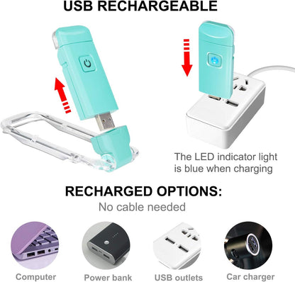 BIGLIGHT Amber Book Reading Light, LED Clip on Book Lights, Reading Lights for Books in Bed, Small Book Light for Kids, USB Rechargeable, 2 Brightness Adjustable for Eye Protection, Orange