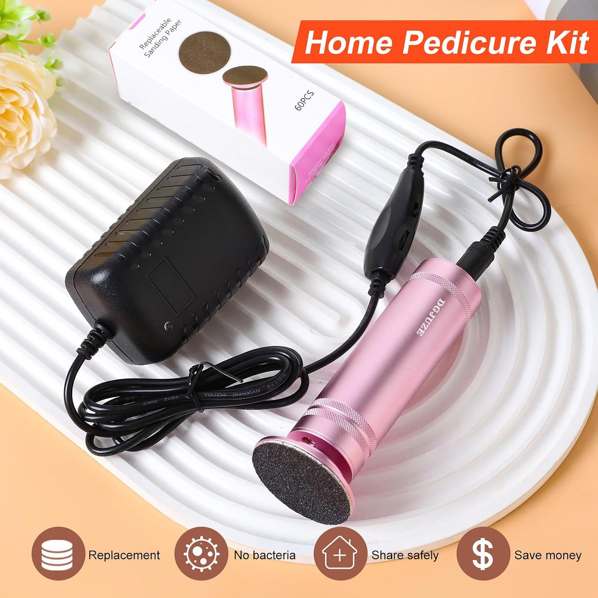 Electric Foot Callus Remover 36W, 1200RPM Heavy Duty Metal Grinder