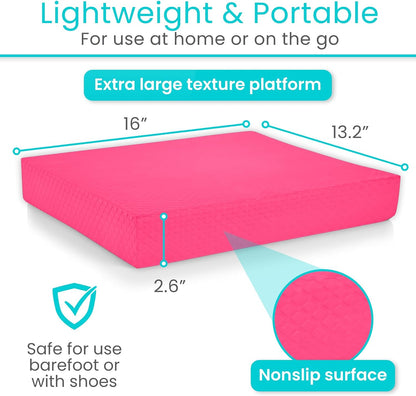 Vive Balance Pad - Foam Large Yoga Mat Trainer for Physical Therapy, Stability Workout, Knee and Ankle Exercise, Strength Training, Rehab - Chair Cushion for Adults, Kids, and Travel