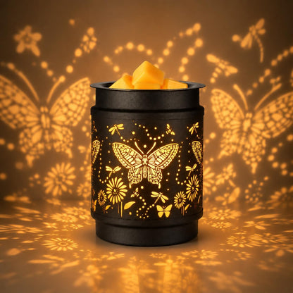 kobodon Wax Melt Warmer Metal Wax Warmer for Scented Wax Electric Fragrance Candle Oil Burner 2 in 1 Wax Melts as Gifts for Moms Grandma Women Girls(Sunflower)