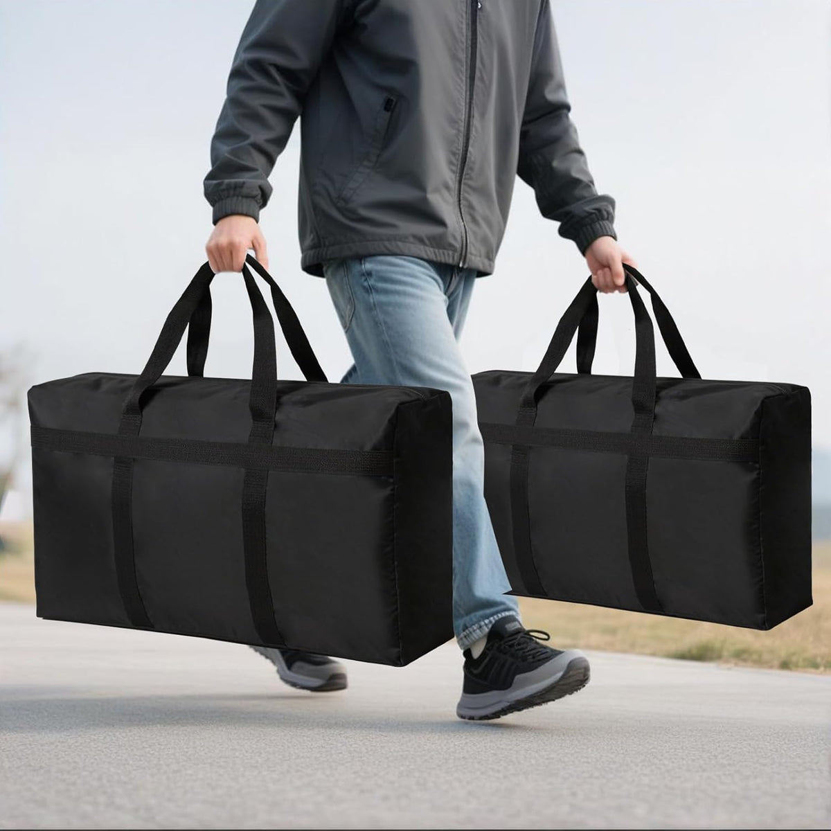 Extra Large Moving Bags with Strong Zippers and Carrying Handles