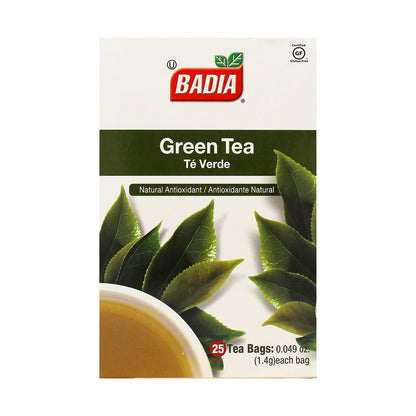 Badia Green Tea, 25 Bags – Refreshing Natural Antioxidant Tea with Smooth