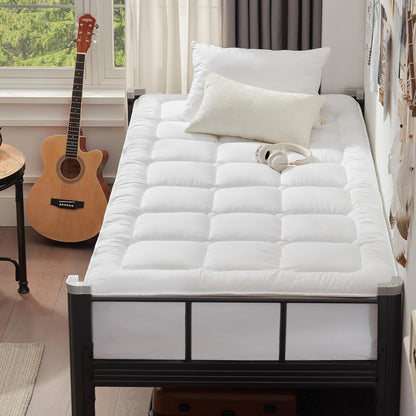 UNILIBRA Queen Mattress Protector Waterproof, Deep Pocket Mattress Pad Cover Fits to 6''-21'', Breathable Hollow Cotton Filling Quilted Mattress Protector for Queen Size