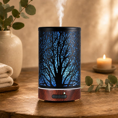Essential Oil Diffuser, Ultrasonic Diffuser for Essential Oil, Cool Mist Humidifier Aromatherapy Diffuser with 7 Color Lighting Changing Modes, Waterless Auto Shut-Off for Home（Flower Fairy）