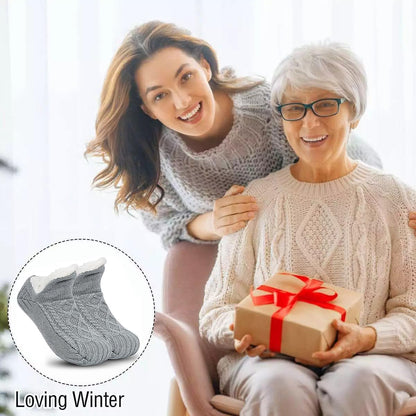 Unisex Fluffy Fuzzy Warm Slipper Socks for Men Women, Thick Fleece Lined Non-Slip Socks Indoor Floor