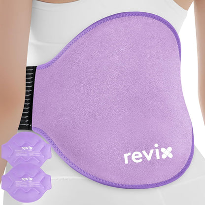 REVIX Extra Large Ice Pack for Back, 2 Packs, Reusable Gel Ice Pack Wrap for Lower Back, 13.4” x 11”, Cold Compress Therapy for Waist, Lumbar Discomfort Relief, Muscle Relaxation, Blue