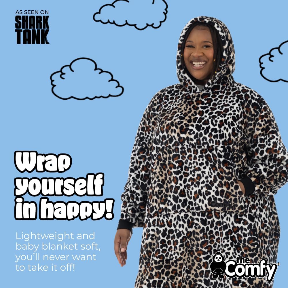THE COMFY Dream | From Shark Tank | Patented | No Sherpa | Light Wearable Blanket Hoodie | Gift for Women & Men | One Size