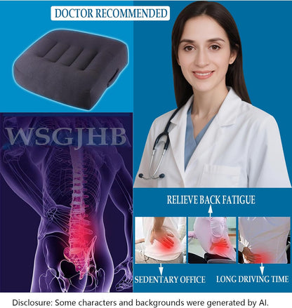 WSGJHB Car Booster Seat Cushion Posture Cushion for Long Sitting