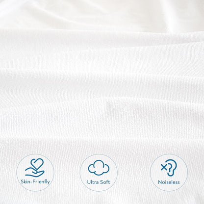 Queen Mattress Protector Waterproof Cover Absorbent Fitted Sheet up - 18'' Deep Pocket Mattress Cover Queen Size Bed Sheets, Terry Machine Wash Protection Mattress Protector