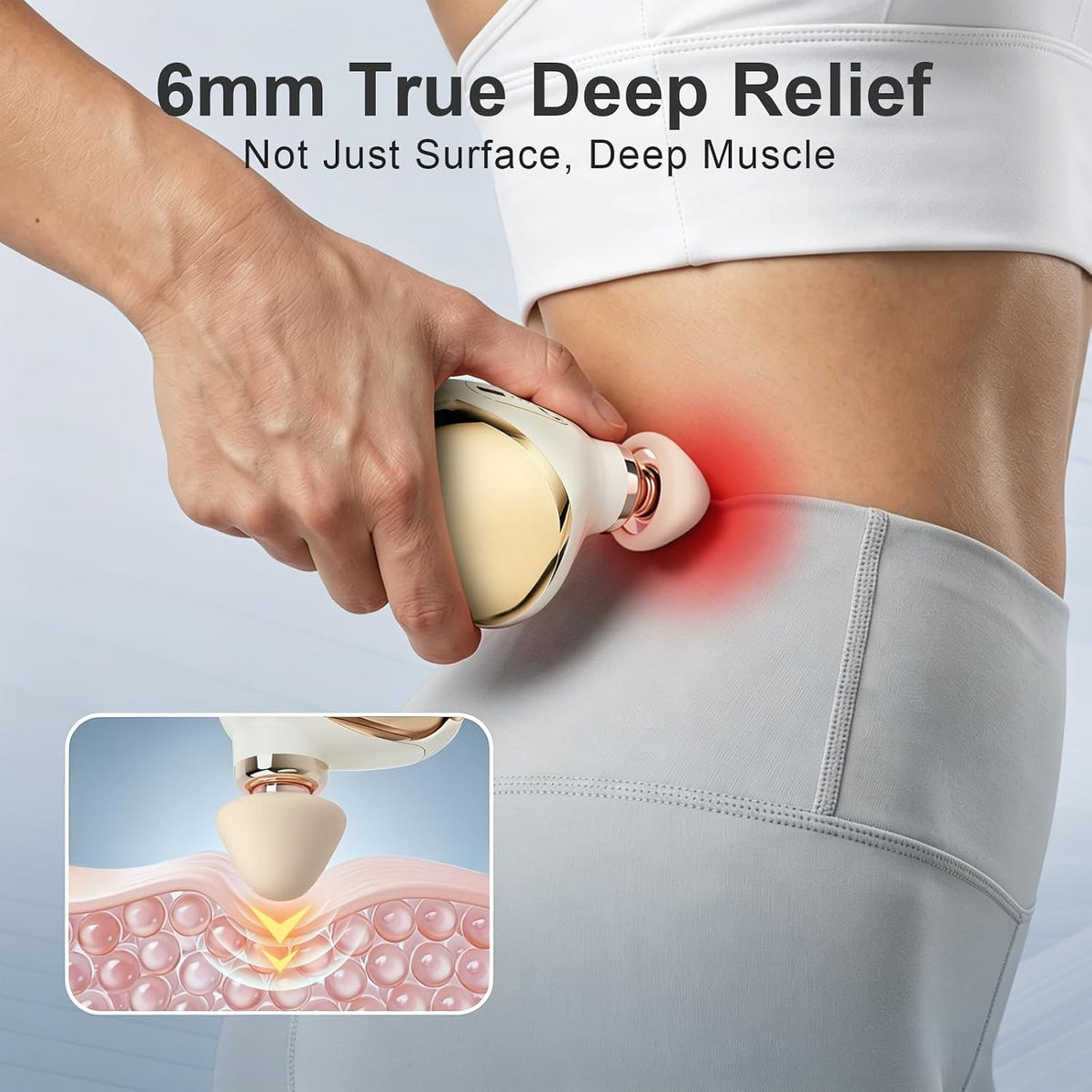 DEITY Super Mini Massage Gun Deep Tissue, Percussion Muscle Massager for Pain Relief, Portable Small Travel Size, Handheld Electric Massager for Gym, Office, Home & Athletes