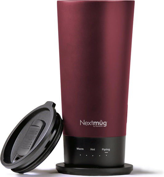Nextmug Go - Temperature-Controlled, Self-Heating Travel Mug
