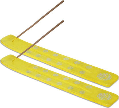 Bless-International Traditional-Handmade-Burner Wooden-Incense-Stick-Holder Ash-Catcher-Stand for-Aromatherapy-Meditation-Yoga (Incense Holder 10 inch(2 pcs))