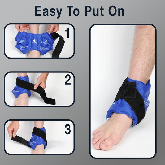 Fittest Pro Knee Ice Pack Wrap for Pain Relief, Reusable Hot and Cold Therapy Wrap for Swelling, Recovery, and Therapy for Arthritis, Meniscus Tear and ACL