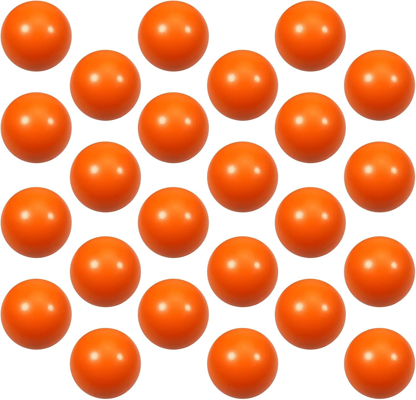 24 Pcs White Foam Stress Ball Squeeze Stress Relief Balls for Kids and Adults Hand Exercise Sensory Relief Toys for Anxiety ADHD Autism （White）