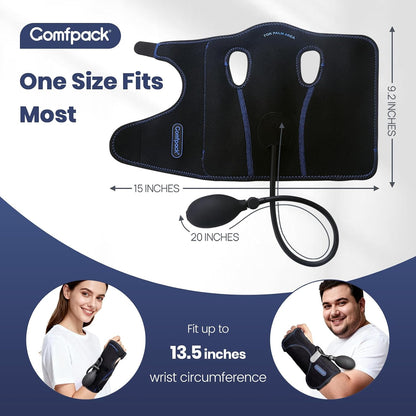 Comfpack Compression Ankle Ice Pack Wrap for Foot Pain Relief