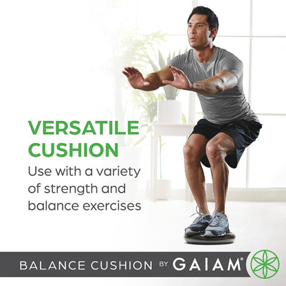 Gaiam Balance Disc Wobble Cushion, 16", Core Stability Seat