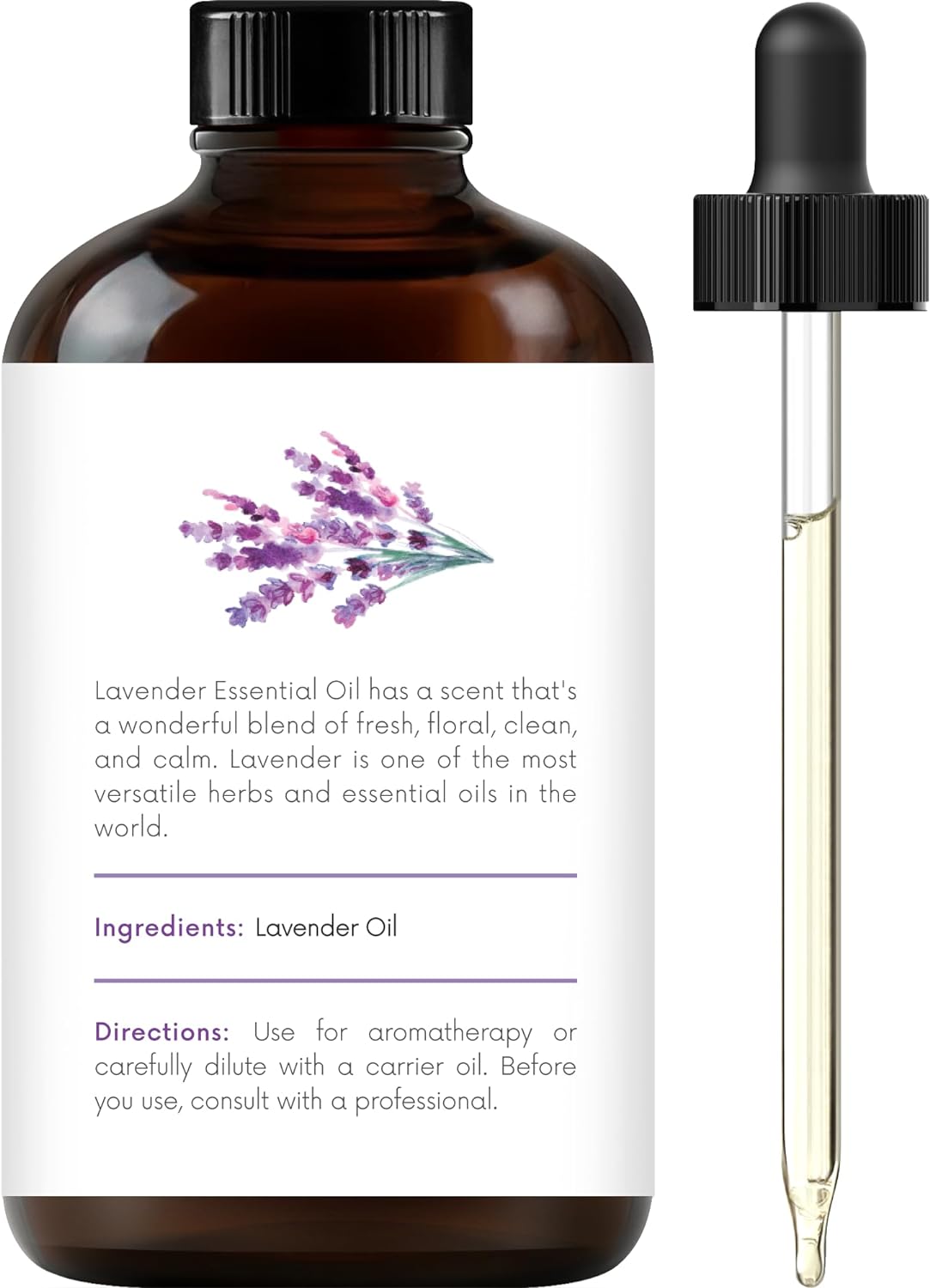 Handcraft Blends Lavender Essential Oil - Huge 4 Fl Oz
