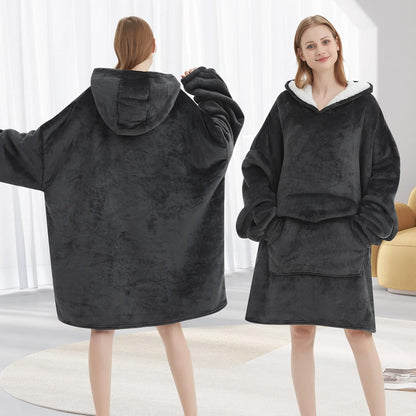Fiosnow Sun and Moon Blanket Hoodies for Women and Men Adult Oversize Wearable Blanket Hoodies for Soft and Warm