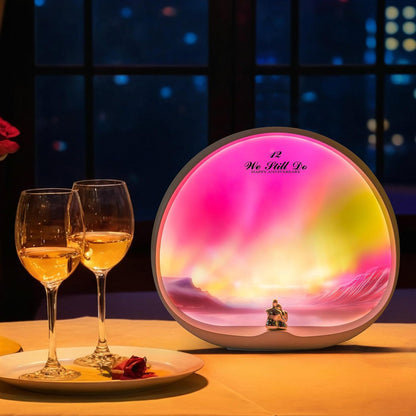 mamre Romantic Dimmable Sunset Lamp Home Decor Sunset Table Lamp Gift for Living Room Bedroom