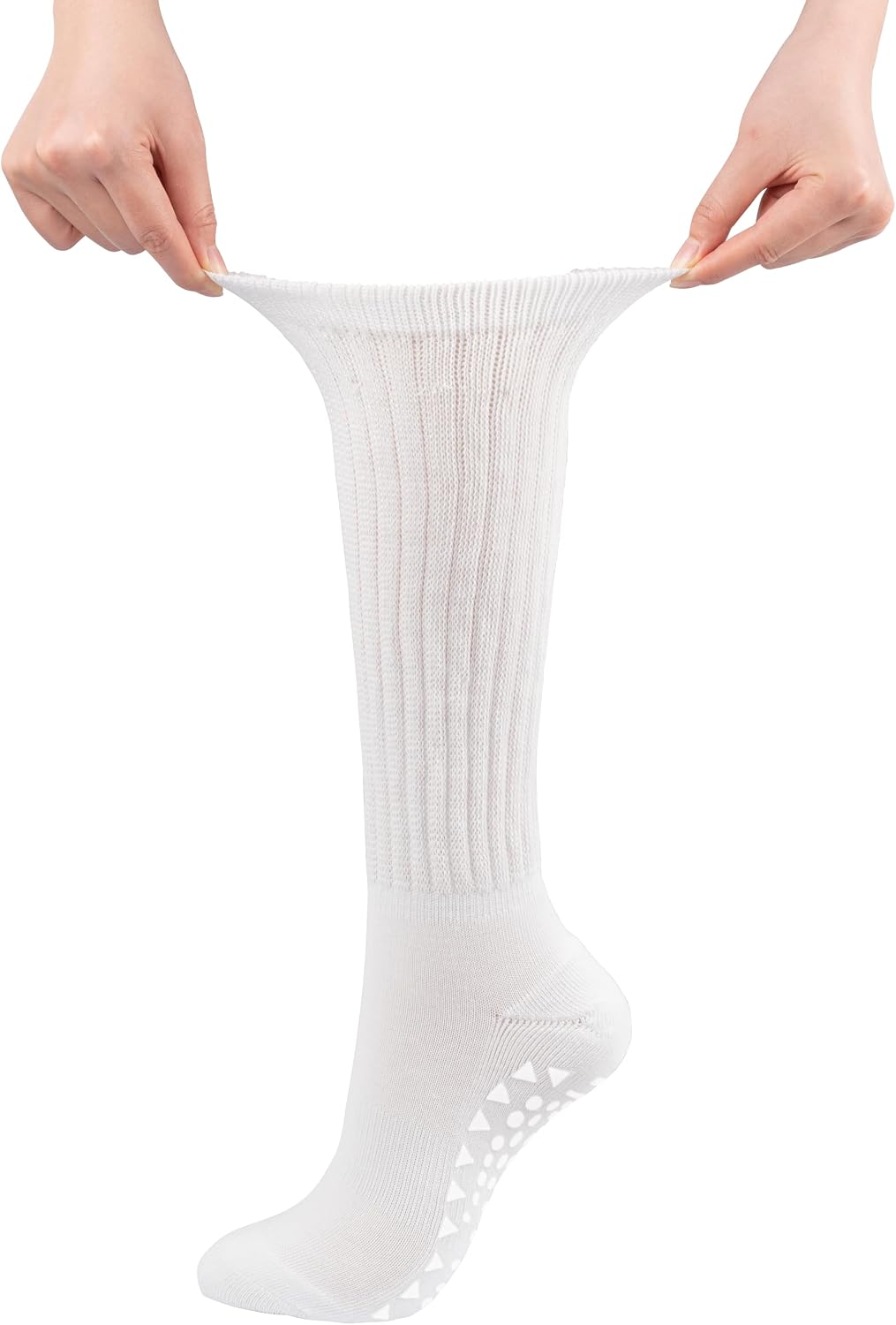 BomKinta Pilates Socks with Grips for Women Yoga Grippy Slouch Scrunch Sock
