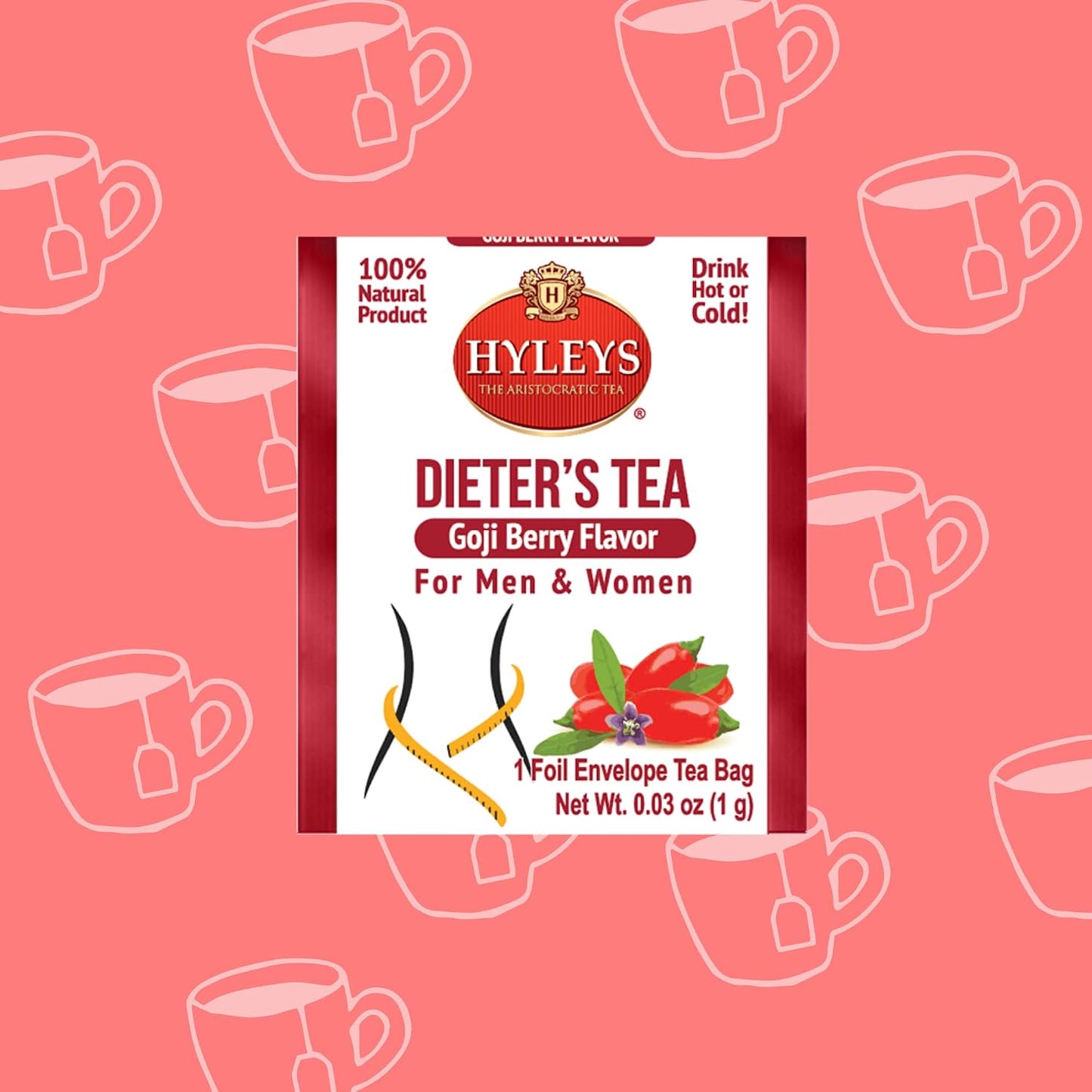 Hyleys Dandelion Root & Green Tea with Milk Thistle and Licorice Root - Herbal Detox Blend - 25 Tea Bags