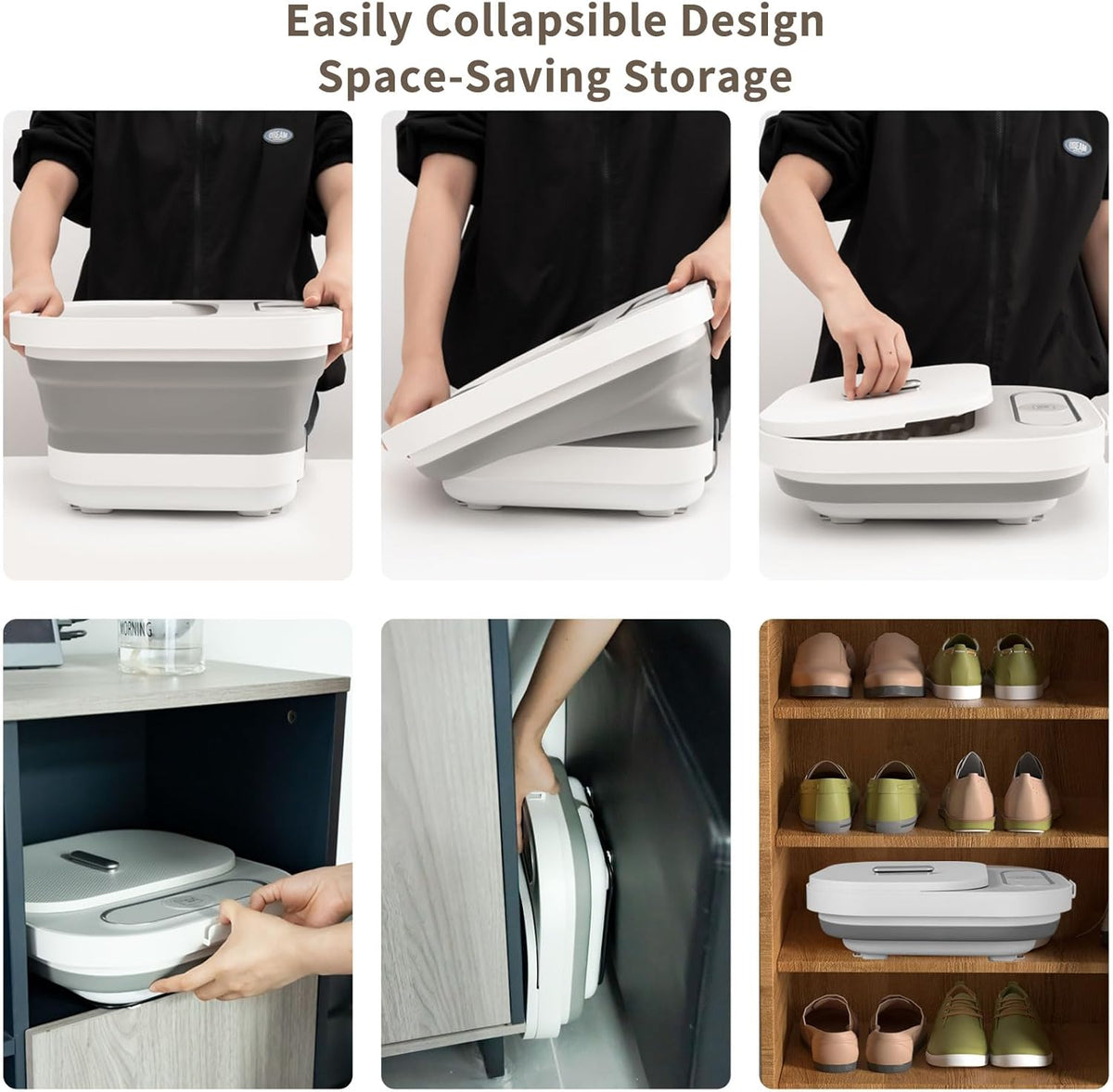 UNIFULL Collapsible Foot Spa Bath with Heat and Remote Control