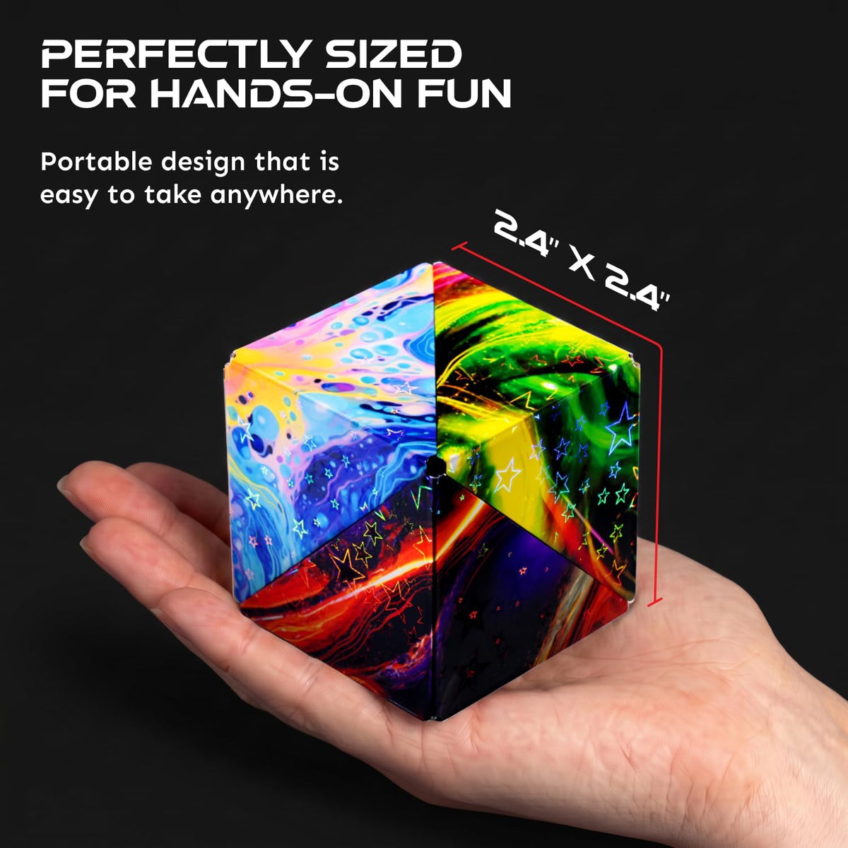 Shashibo DODECA Magnetic Puzzle Cube, Stress Relief Fidget Toy - Colors A