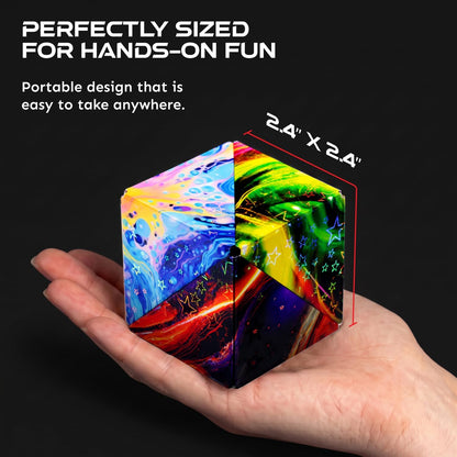 Shashibo DODECA Magnetic Puzzle Cube, Stress Relief Fidget Toy - Colors A