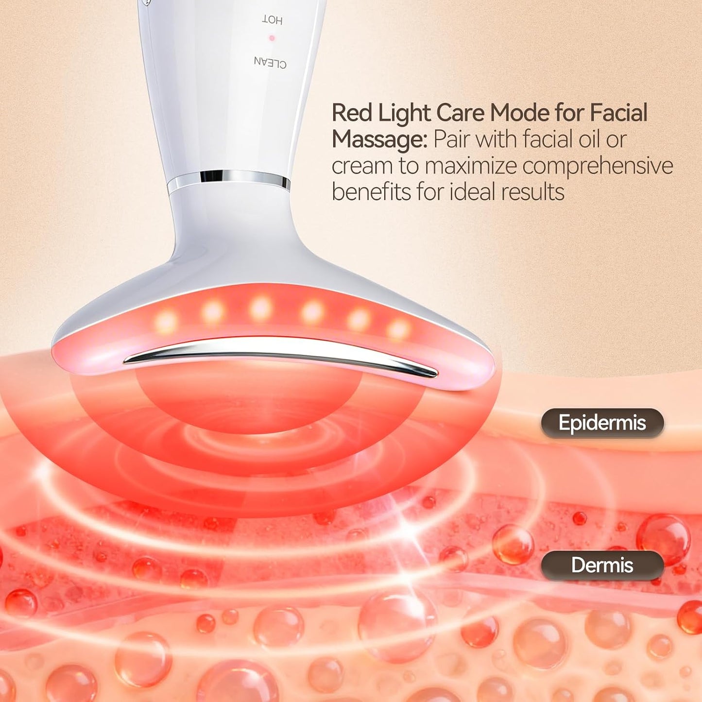 Neck Face Massager Tool, 3-in-1 Portable Facial Massager, Face Sculpting Tool at Home for Skin Care with Vibration (White)