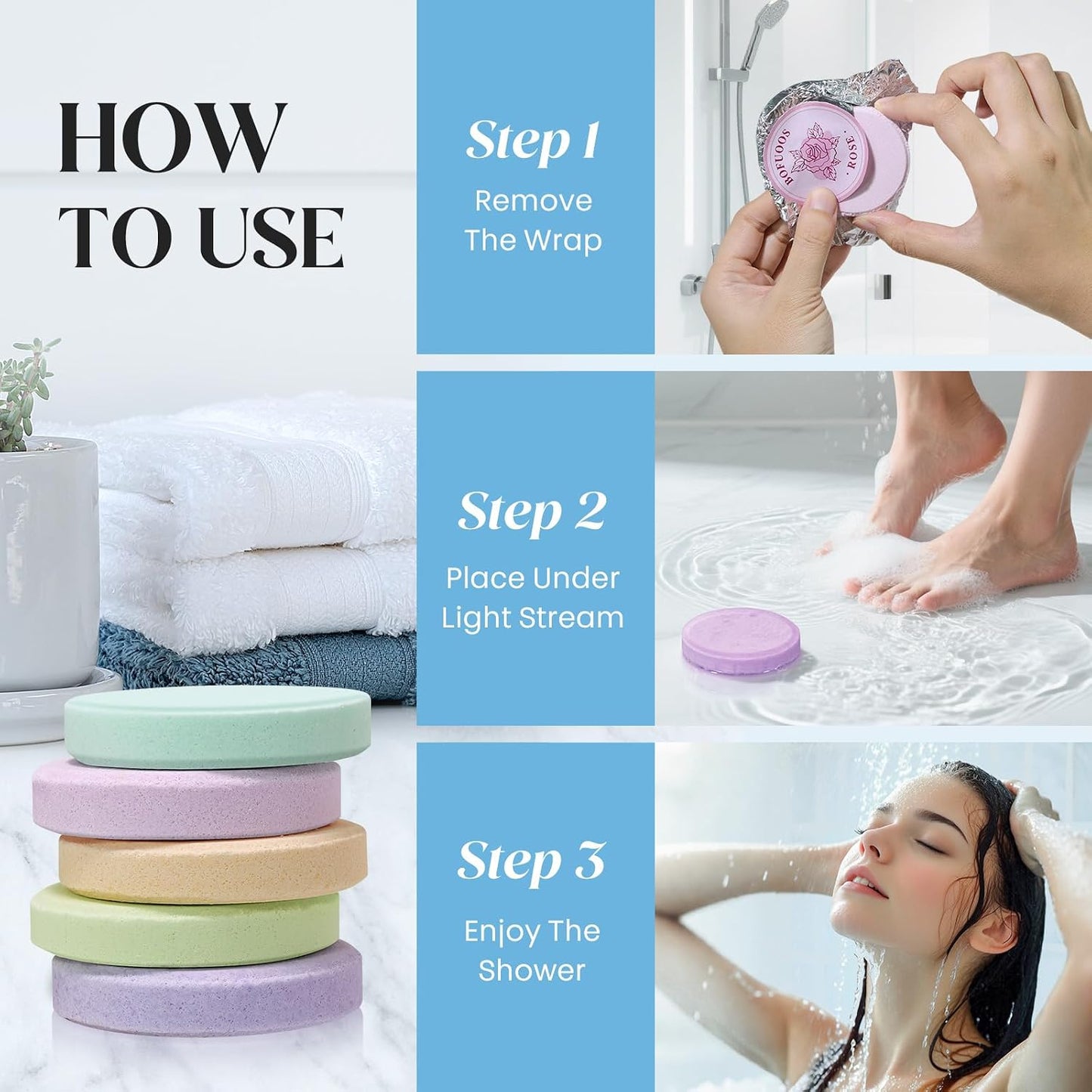 Shower Steamers Aromatherapy, Birthday Gift for Women Teen Girl Mom