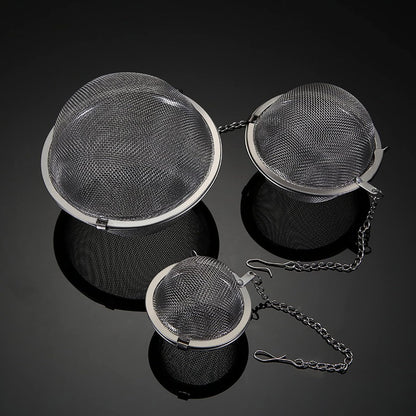 2PCS Premium Tea Infusers for Loose Leaf Tea - Upgraded Tea Strainers and Tea Balls for Flavoring Herbal Spices and Seasonings
