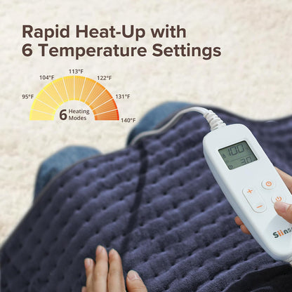 Heating Pad for Back Pain Relief, FSA Eligible HSA,17" x 33" Extra Large Heating Pads for Cramps, Electric Heating Pad with 6 Temperature Controller, Moist & Dry Heat, Auto Shut-Off, Machine Washable