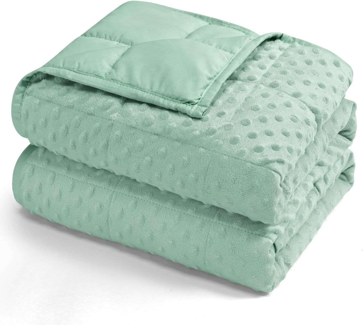 Kivik 2 lbs Weighted Lap Pad, Ultra Soft Minky Dotted Heavy Blankets Throw for Better Study Relaxing & Sleeping, Machine Washable, 20 x 30 Inches, Purple