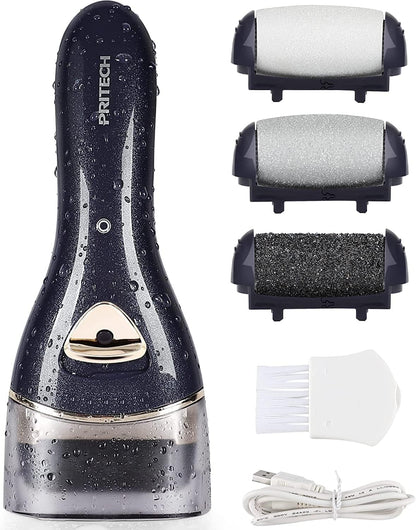 Electric Feet Callus Removers Rechargeable,Portable Electronic Foot File Pedicure Tools, Electric Callus Remover Kit,Professional Pedi Feet Care Perfect for Dead,Hard Cracked Dry Skin