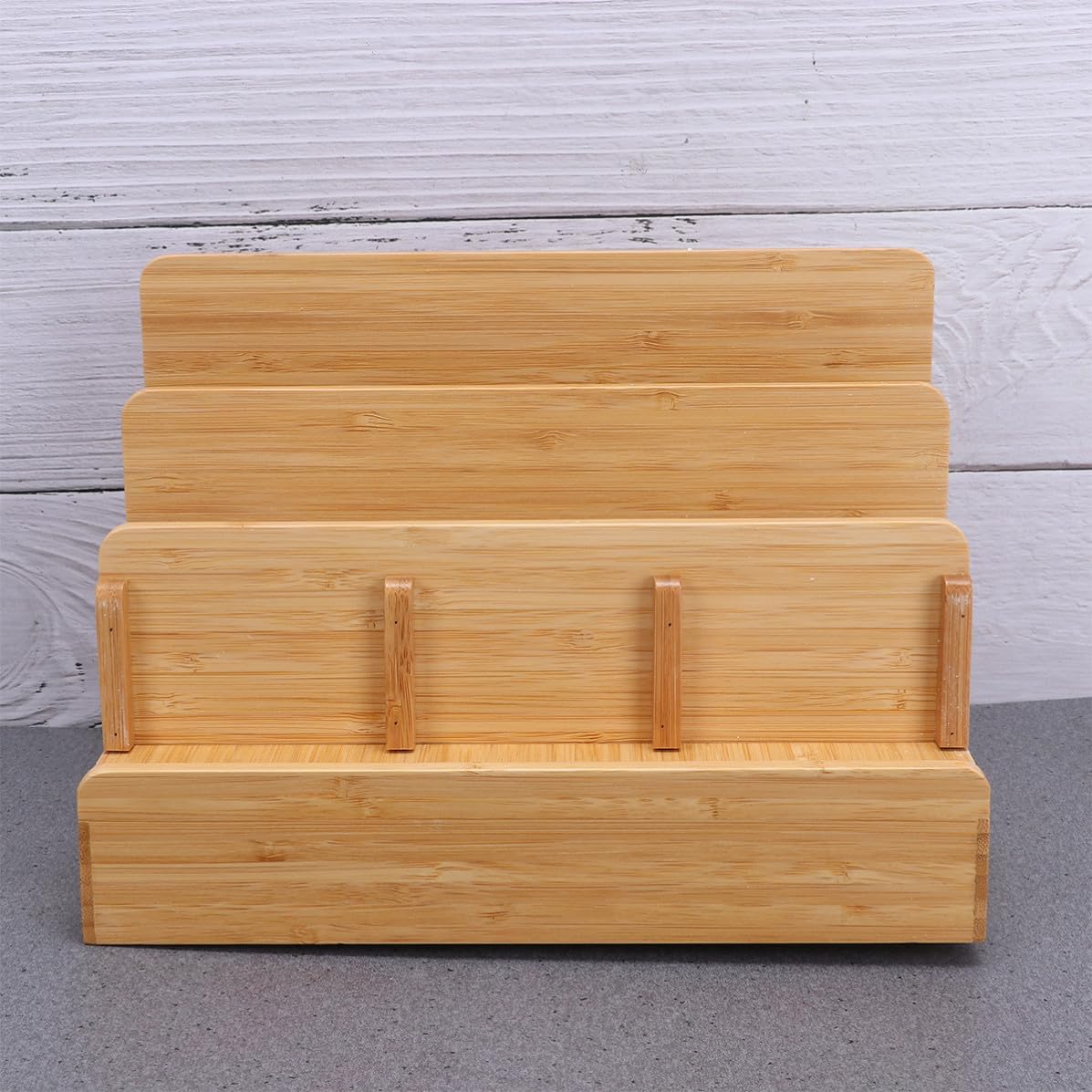 Zerodeko Bamboo Charging Station Docking Organizer Holder Xmas
