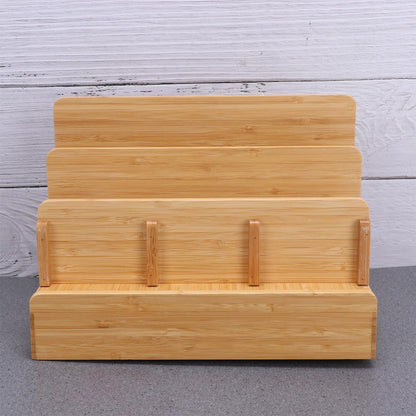 Zerodeko Bamboo Charging Station Docking Organizer Holder Xmas