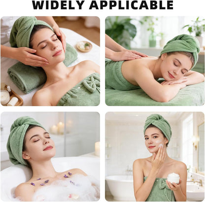 Towel Wrap for Women, Women'S Soft Wrap Towel Full Length，Bath Robe After Shower Female Plush Long，Spa Bathrobes Lightweight