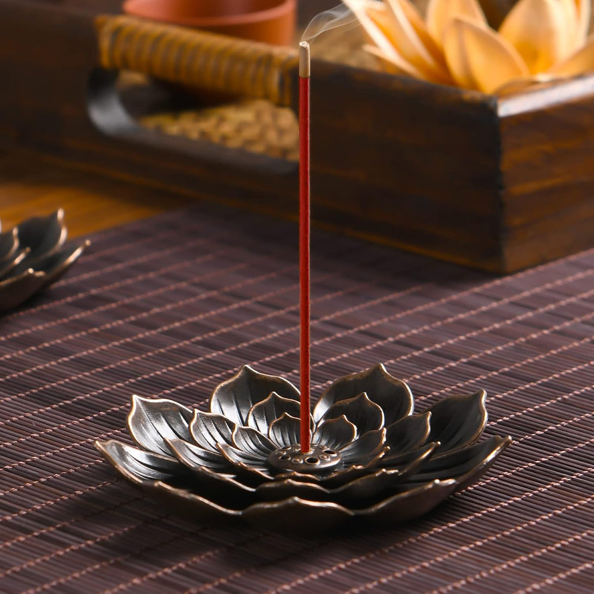 SLKIJDHFB Incense Burner - Lotus Incense Stick Holder 2Pcs