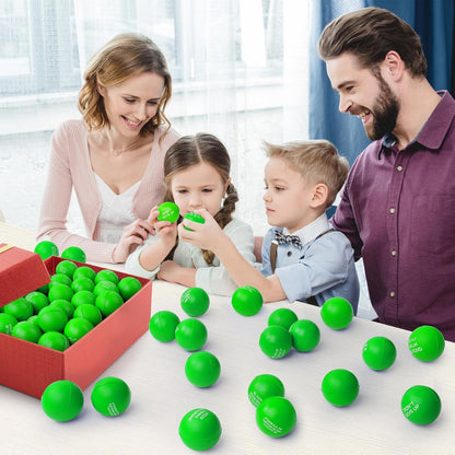 SHQDD 100PCS Motivational Stress Balls for Adults and Kids - Stress Balls Bulk Soft Sponge Squeeze Toys with Inspirational Quotes | Office Classroom Stress Relief Gifts | Anxiety Relief Fidget Toys